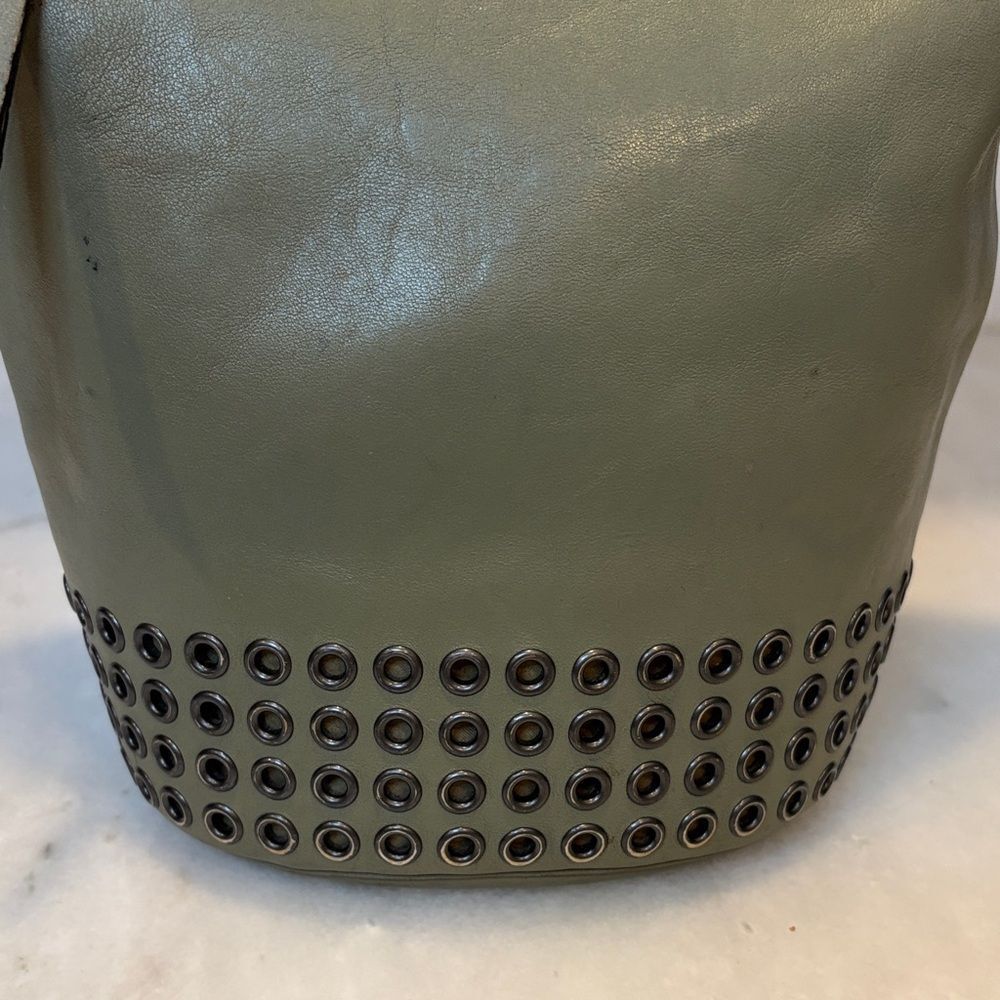 Coach Bag Purse Handbag Leather Bleecker Grommets Mini Duffel Bag Pocketbook - Picture 5 of 17